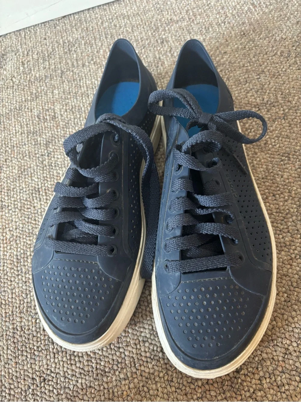 Men's Navy Lace-Up Casual Sneakers CROCS